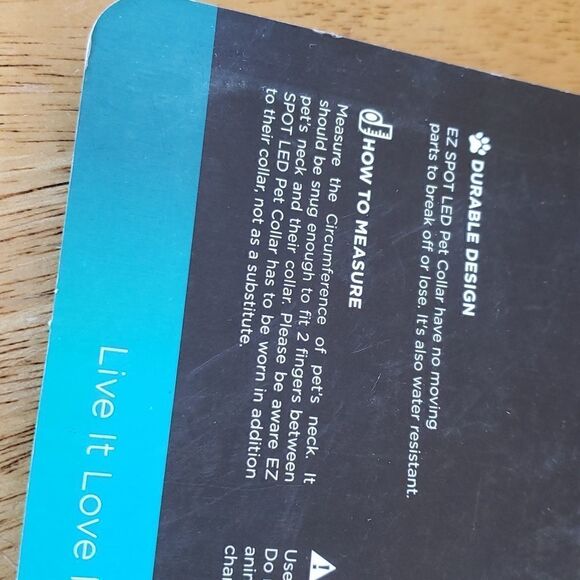 LED Pet Collar Rechargeable Blue Light Up  led EZ Spot LED Pet Collar Do… - Picture 6 of 8